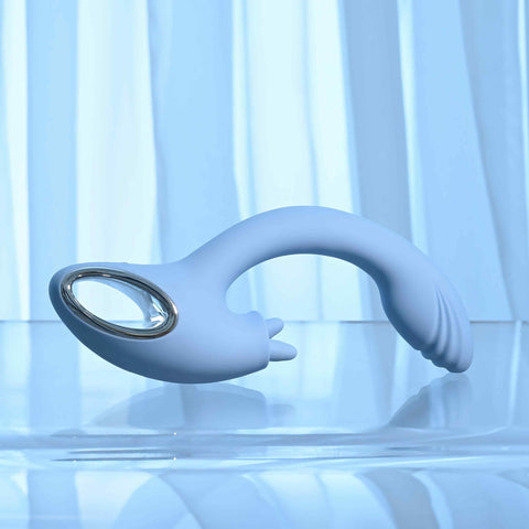 Playboy Pleasure SAPPHIRE SKY Double Tongue Stimulator - G-Spot Vibrators