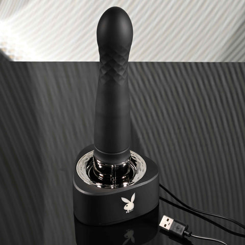 Playboy Pleasure Pleasure Zone Thrusting Vibrator - Waterproof Vibrators