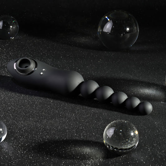 Playboy Pleasure LET IT BEAD Dual Ended Suction Vibrator - Anal Beads and Balls