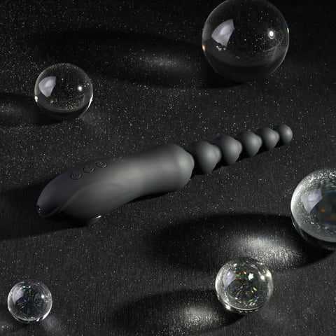 Playboy Pleasure LET IT BEAD Dual Ended Suction Vibrator - Anal Beads and Balls