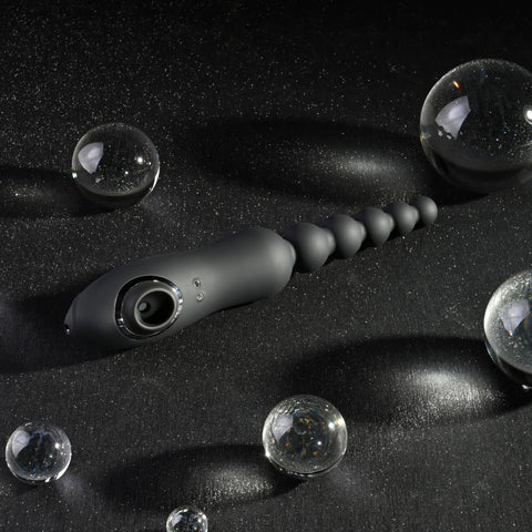 Playboy Pleasure LET IT BEAD Dual Ended Suction Vibrator - Anal Beads and Balls