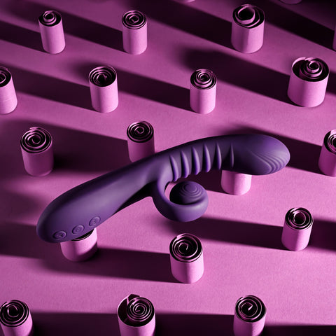 Playboy Pleasure CURLICUE 10 Functions Rabbit Vibrator - Rabbit Vibrators