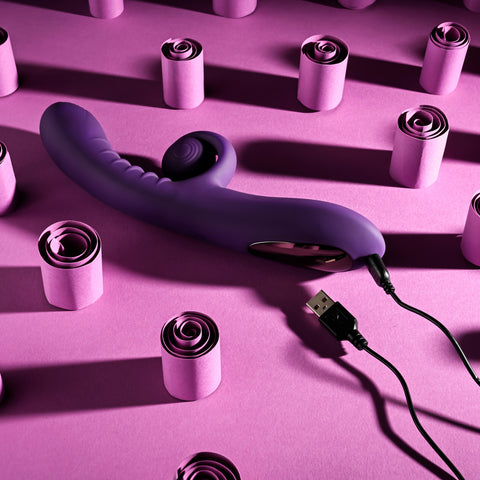 Playboy Pleasure CURLICUE 10 Functions Rabbit Vibrator - Rabbit Vibrators