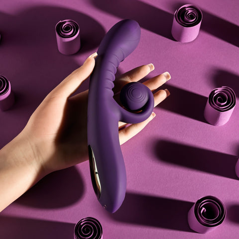 Playboy Pleasure CURLICUE 10 Functions Rabbit Vibrator - Rabbit Vibrators