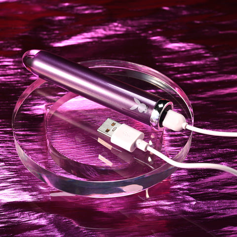 Playboy Pleasure Amethyst Waterproof Mini Vibrator - Waterproof Vibrators