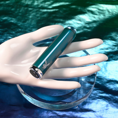 Playboy Pleasure Emerald Bullet Vibrator - Waterproof Vibrators
