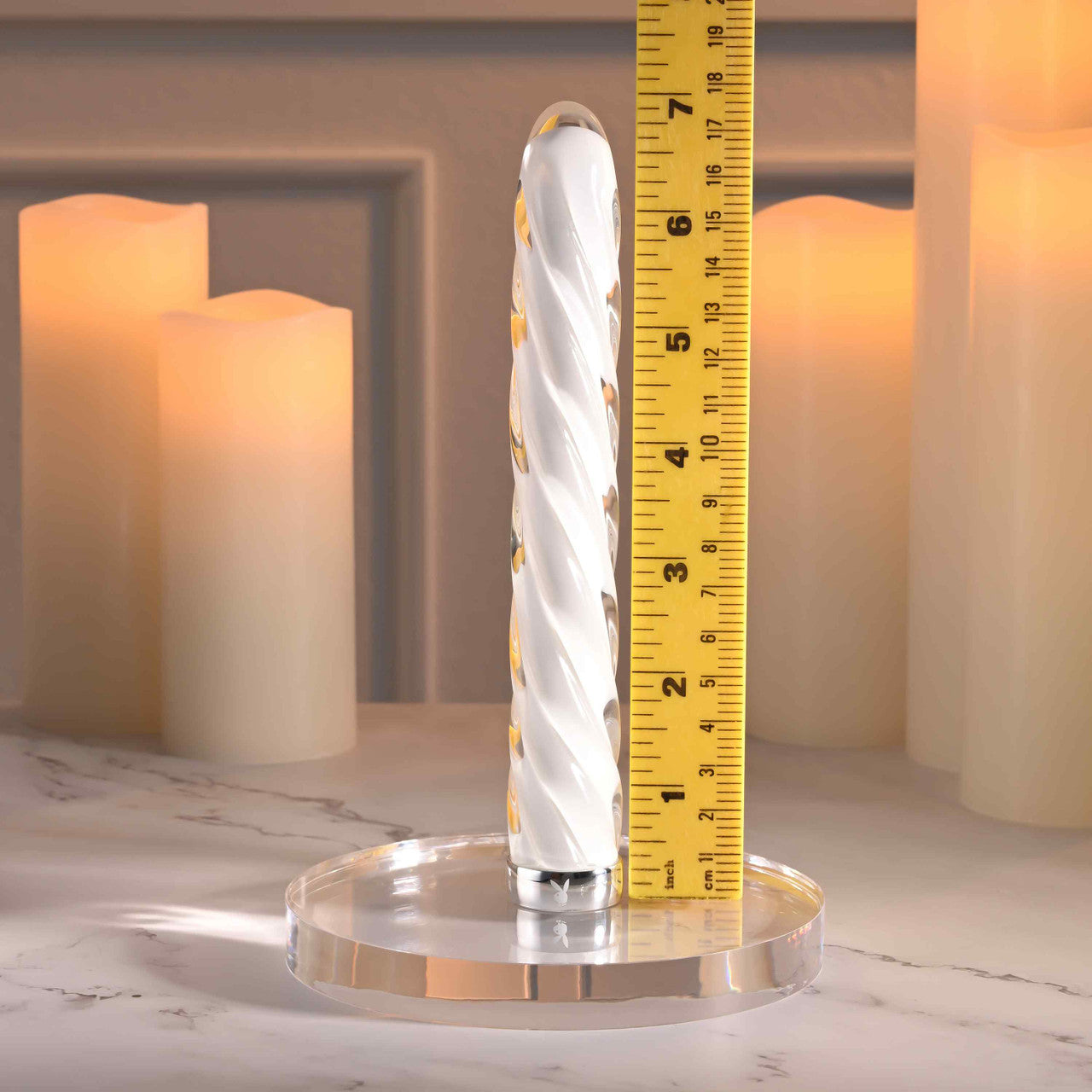 Playboy Pleasure IN A TWIST Glass Bullet Vibrator Bullet Vibrators