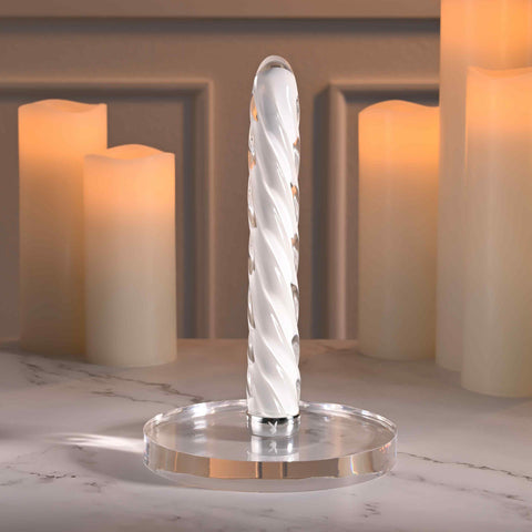 Playboy Pleasure IN A TWIST Glass Bullet Vibrator - Bullet Vibrators