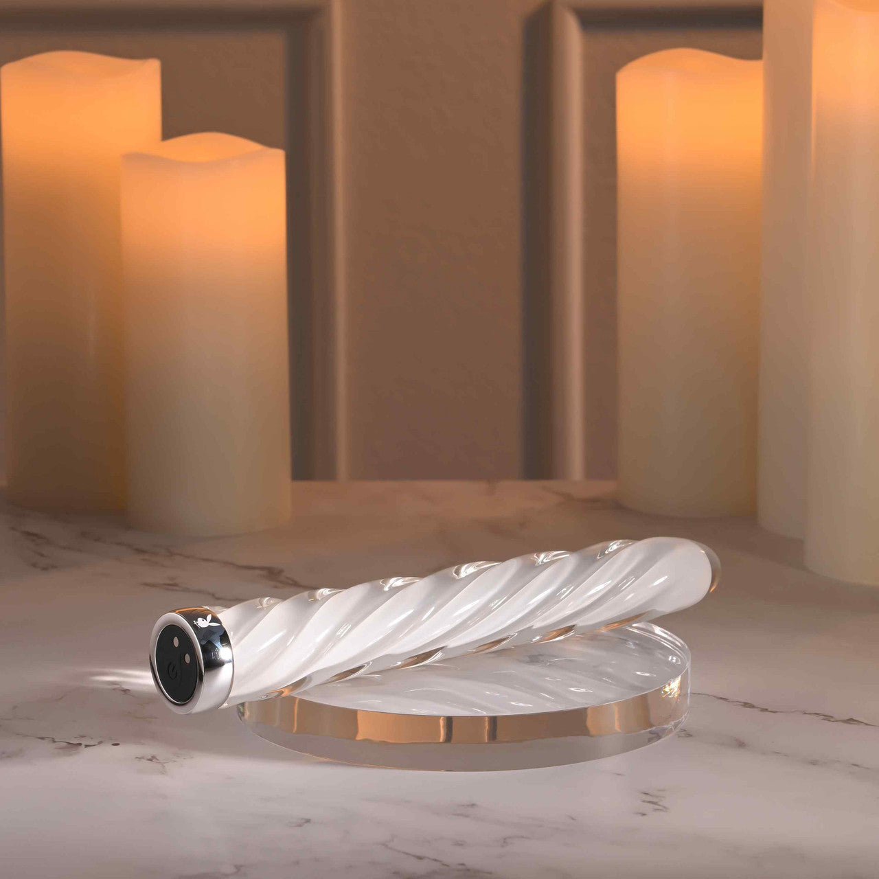 Playboy Pleasure IN A TWIST Glass Bullet Vibrator Bullet Vibrators