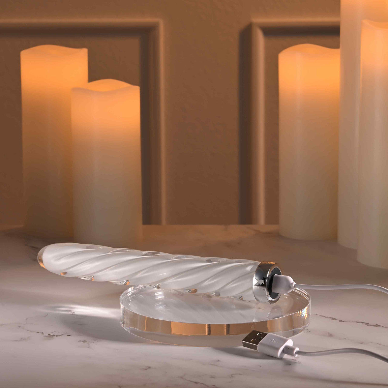 Playboy Pleasure IN A TWIST Glass Bullet Vibrator Bullet Vibrators