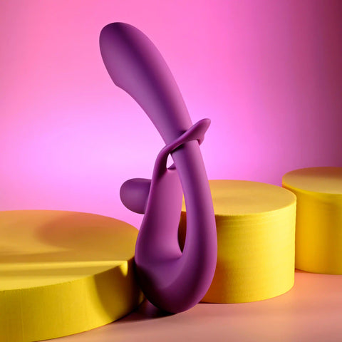 Playboy Pleasure CHA CHA SLIDE Rabbit Vibrator Purple - Rabbit Vibrators