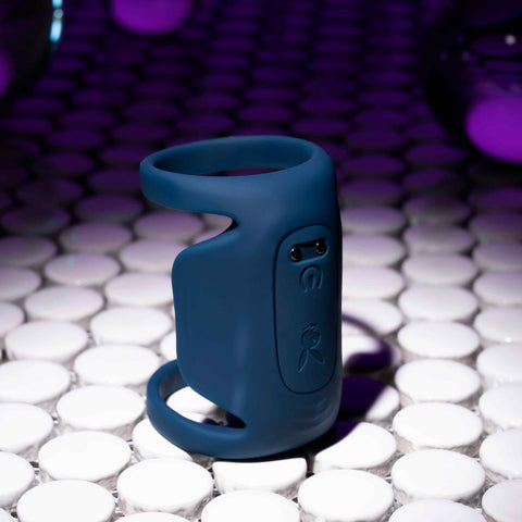 Playboy Pleasure JET PACK Vibrating Cock Ring Dark Blue - Vibrating Cock Rings