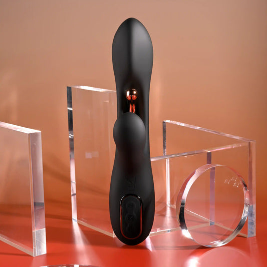 Playboy Pleasure AUREUS Internal Flicker Rabbit Vibrator {% if variant != 'Default Title' and variant != blank %} {% endif %} Rabbit Vibrators