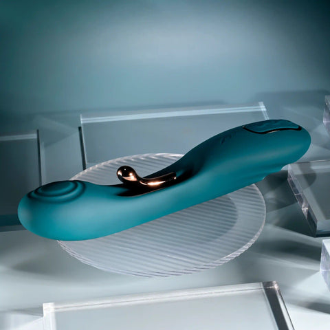Playboy Pleasure AURELIE Rechargeable G Spot Vibrator Green - G-Spot Vibrators