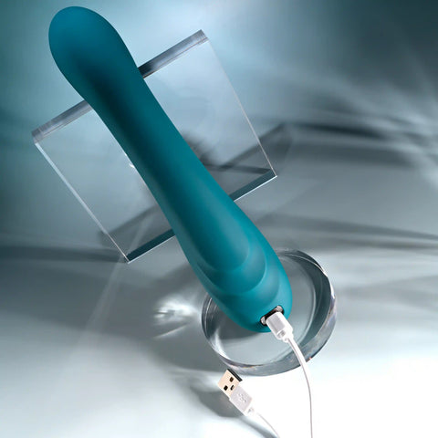 Playboy Pleasure AURELIE Rechargeable G Spot Vibrator Green - G-Spot Vibrators