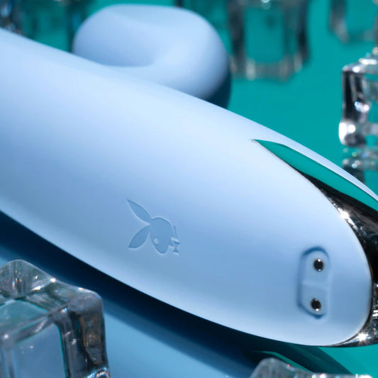 Playboy Pleasure UP AND AWAY Rabbit Vibrator Blue - Rabbit Vibrators