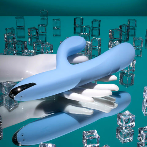 Playboy Pleasure UP AND AWAY Rabbit Vibrator Blue - Rabbit Vibrators