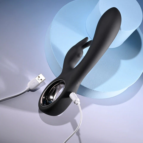 Playboy Pleasure LATE NIGHT BUNNY Rabbit Massager Black - Rabbit Vibrators