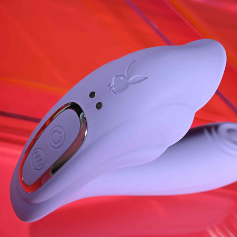 Playboy Pleasure LILAC FANTASY Rechargeable Tapping Vibrator - G-Spot Vibrators