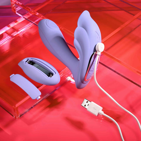 Playboy Pleasure LILAC FANTASY Rechargeable Tapping Vibrator - G-Spot Vibrators