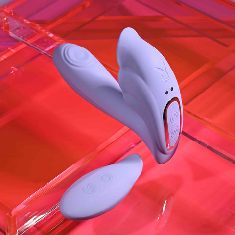 Playboy Pleasure LILAC FANTASY Rechargeable Tapping Vibrator - G-Spot Vibrators