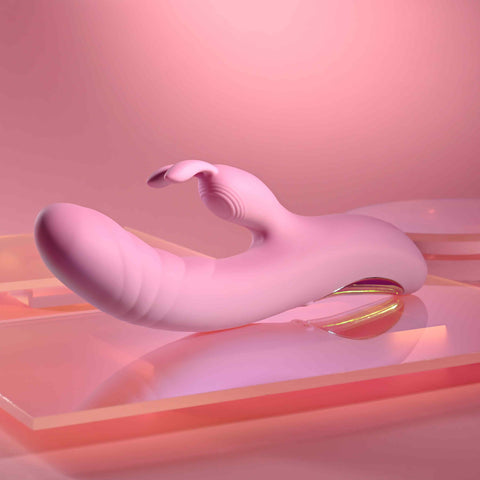 Playboy Pleasure RUB ME RIGHT Thrusting Rabbit Vibrator - Rabbit Vibrators