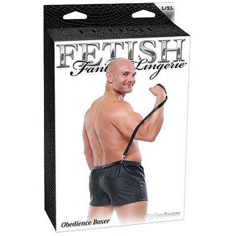 Fetish Fantasy Obedience Men's Boxer with Lead - Mens Briefs And Boxers