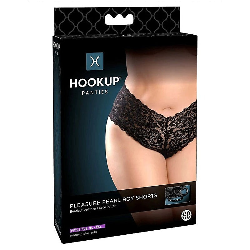 Pleasure Pearl Sexy Boy Shorts by Pipedream - G-Strings, Panties and Shorts