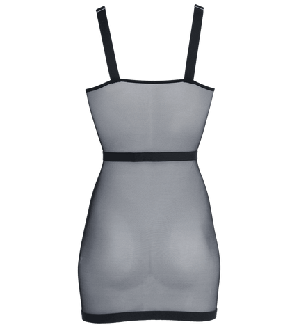 Muse Elastic Banding Black Mesh Womens Dress - Her Fetish