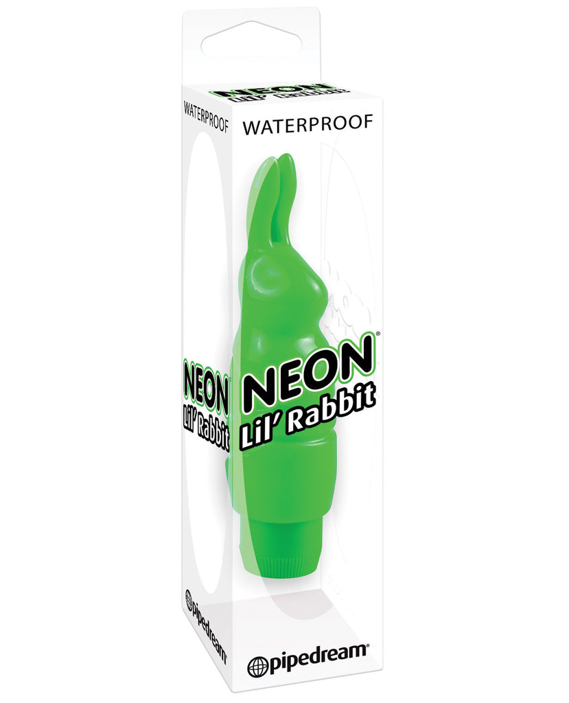 Pipedream Neon Lil Rabbit Waterproof Massager Pussy And Clit Toys