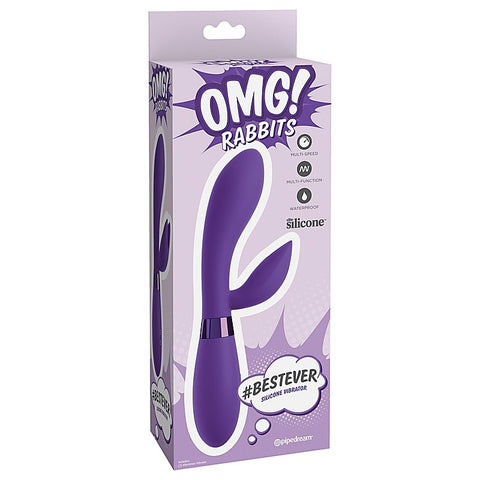 Pipedream OMG Rabbits #Bestever Silicone Dual Motors Vibe - Rabbit Vibrators