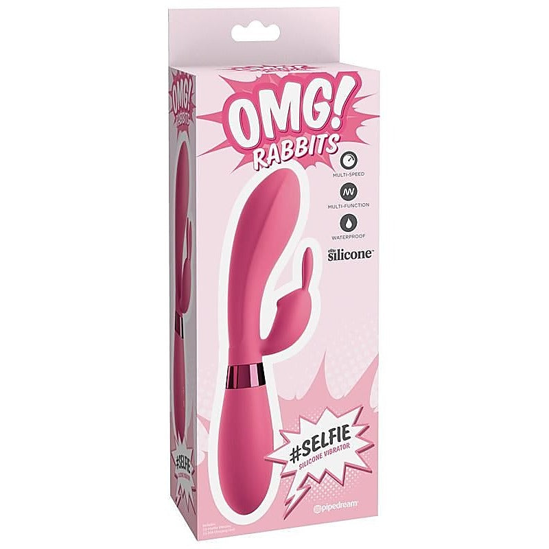 Pipedream OMG Rabbits #Selfie 10 Functions Silicone Vibrator - Rabbit Vibrators