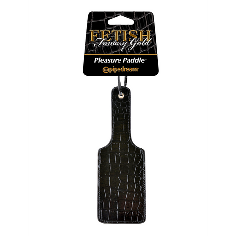 Fetish Fantasy Gold Pleasure Bondage Paddle Black - Paddles And Slappers