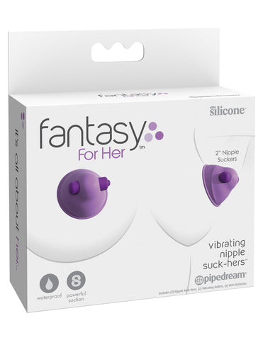 Fantasy for Her Vibrating Nipple Suck-Hers Clamps - Nipple and Clit Clamps
