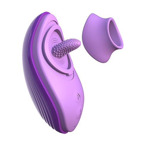Fantasy For Her Silicone Fun Tongue Clitoral Vibrator - Clit Ticklers and Pulsators