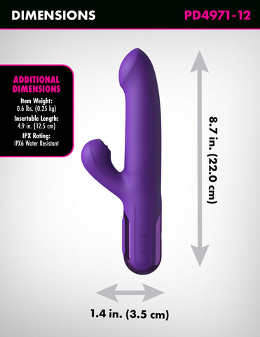 Fantasy For Her Super SoniX Thruster Rabbit Vibrator Purple - Rabbit Vibrators