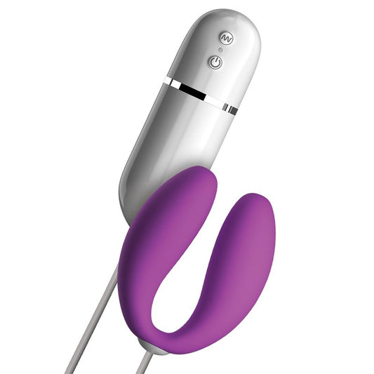 Pipedream Crush Snuggles Remote Control Couples Vibrator - Clit Ticklers and Pulsators