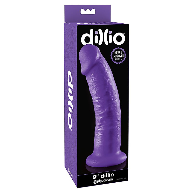 Dillio 9 Inch Suction Cup Realistic Dong - Realistic Dildos