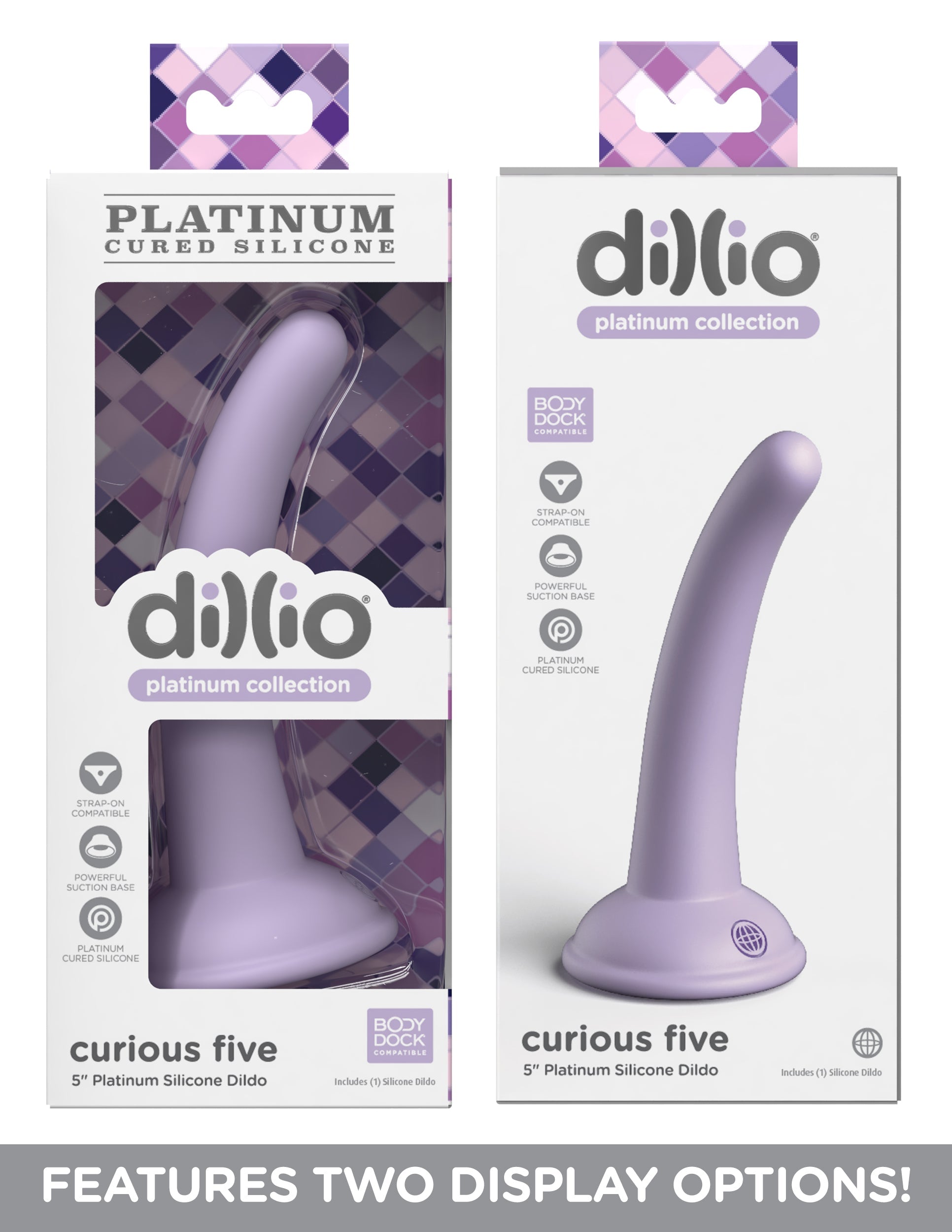 Pipedream Dillio Platinum Curious Five Silicone Dildo Realistic Dildos