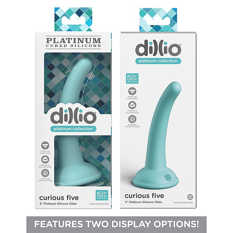 Dillio Platinum Curious Five Silicone Dildo by Pipedream - Realistic Dildos