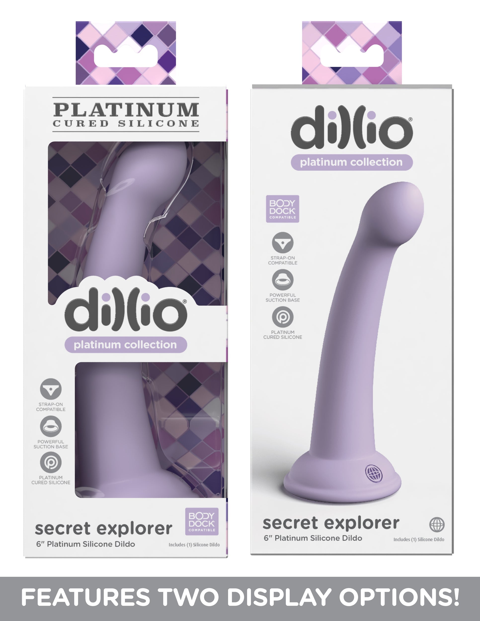 Dillio Platinum Secret Explorer 6 inch Suction Cup Dildo Realistic Dildos