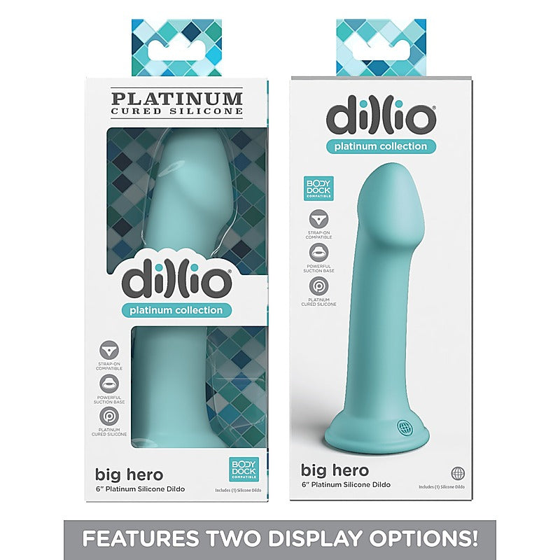 Dillio Platinum Big Hero 6 Inch Silicone Dildo - Realistic Dildos