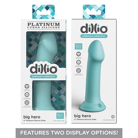 Dillio Platinum Big Hero 6 Inch Silicone Dildo - Realistic Dildos