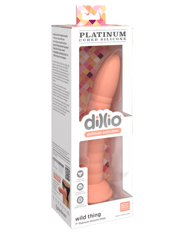 Pipedream Dillio Platinum Wild Thing 7 inch Silicone Dildo - Realistic Dildos