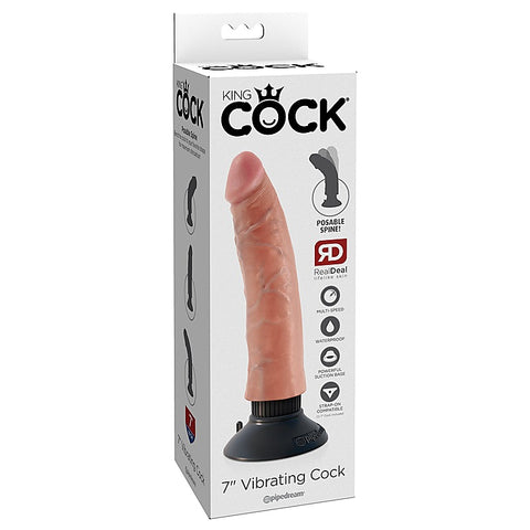 King Cock Vibrating Realistic Dildo by Pipedream Products - Vibrating Dildos