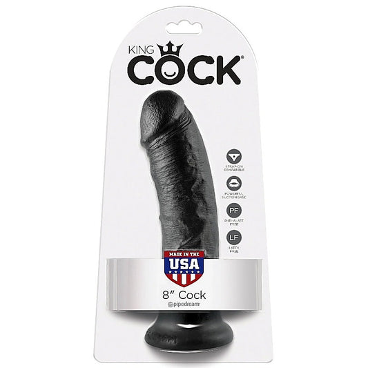 King Cock 8 Inch Realistic Dildo with Suction Cup