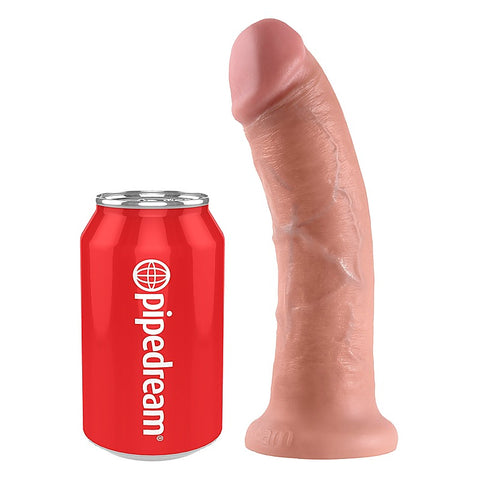 King Cock 8 Inch Realistic Dildo with Suction Cup - Realistic Dildos