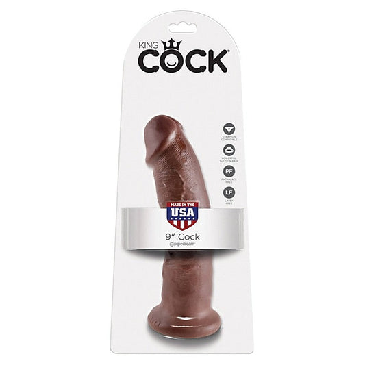 King Cock 9 Inch Realistic Dong with Suction Cup