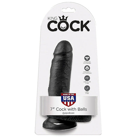 King Cock 7 Inch Cock With Balls by Pipedream Products - Realistic Dildos