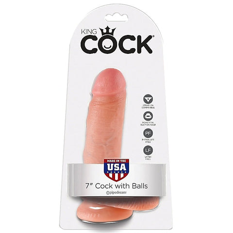 King Cock 7 Inch Cock With Balls by Pipedream Products - Realistic Dildos